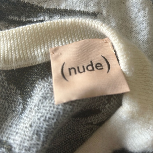 Nude Floral Pattern Sweater Size 38 - Picture 4 of 9